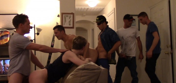 Room-Mates Gang Bang Like CRAZY!