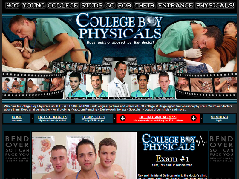 College Boy Physicals Tour Screenshot